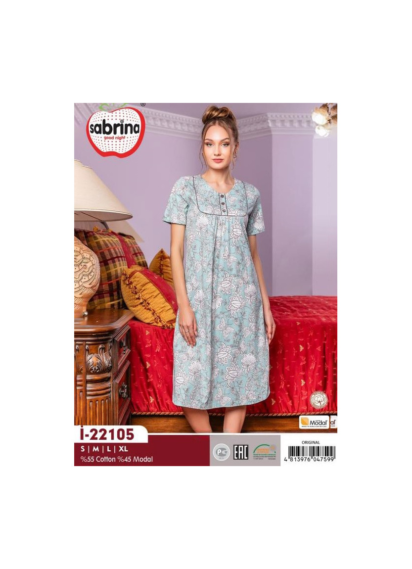 SAB.İ22105_ORI Modal Nightdress (S+M+L+XL) — Turkey wholesale collection