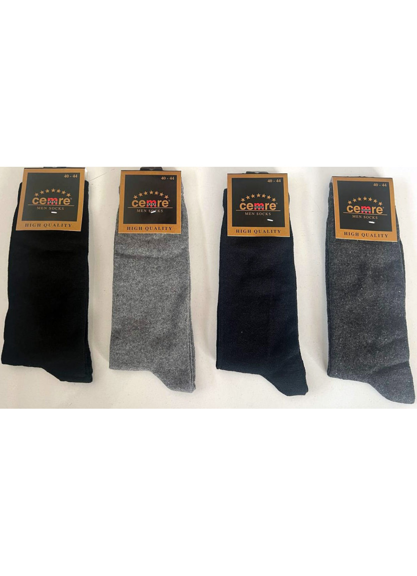 Носки Мужские 12 Пар/Уп. (40-44) Cotton Всесезонные Cemre Cemre Mevsim 3501 — оптовая поставка из Турции