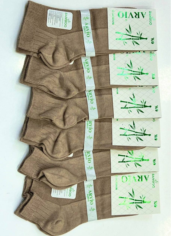 Носки Бамбуковые Короткие Мужские 12 Пар/Уп. (40-44) Всесезонные Patik Bamboo ARVIO ARVIO BMB Patik — прямые поставки из Турции