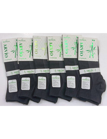 Носки Бамбуковые Короткие Мужские 12 Пар/Уп. (40-44) Всесезонные Patik Bamboo ARVIO ARVIO BMB Patik — прямые поставки из Турции