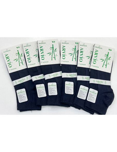Носки Бамбуковые Короткие Мужские 12 Пар/Уп. (40-44) Всесезонные Patik Bamboo ARVIO ARVIO BMB Patik — оптовая поставка из Турции