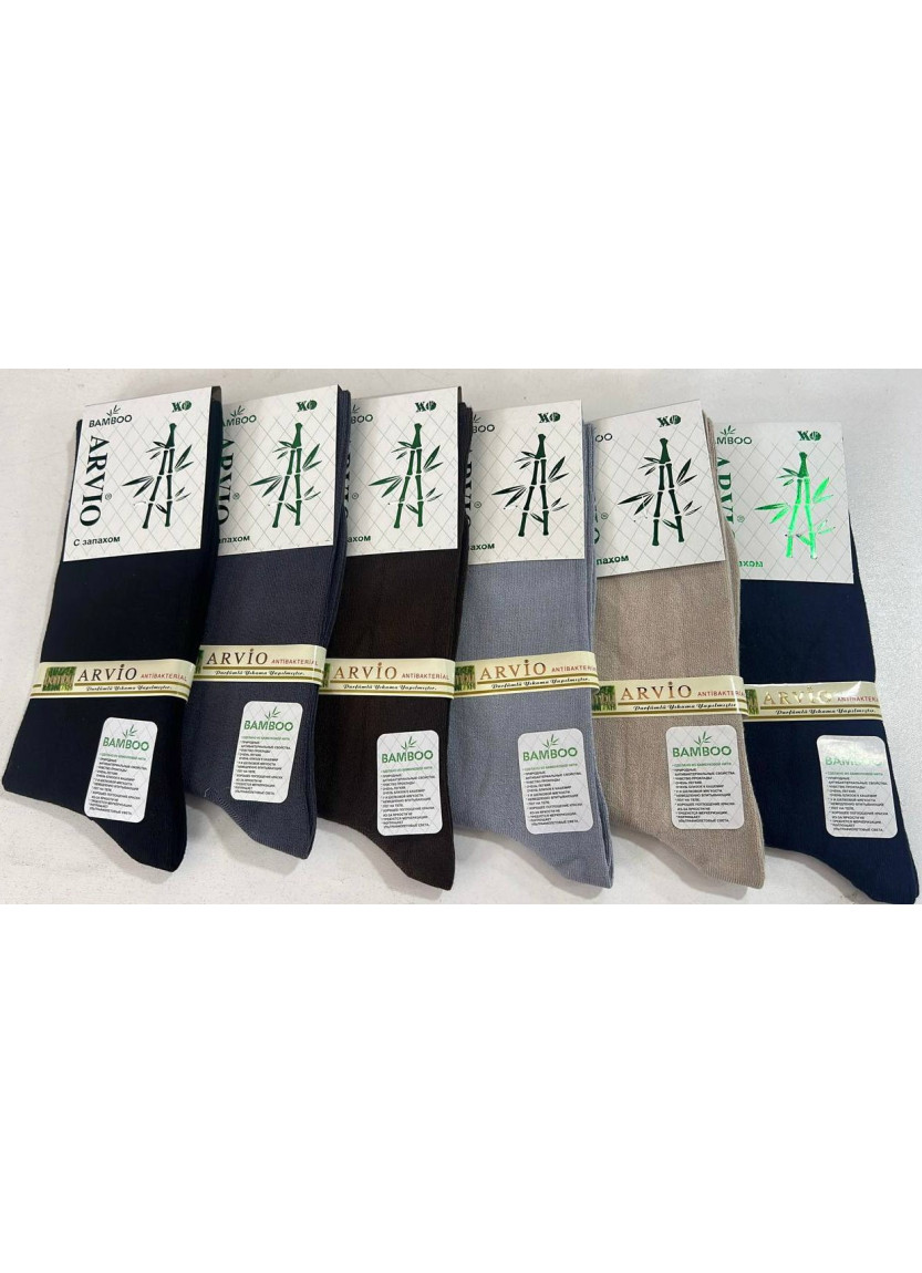 Носки Бамбуковые Длинные Мужские 12 Пар/Уп. (40-44) Всесезонные Bamboo ARVIO ARVIO BMB Uz 80002 — оптом от турецкой фабрики