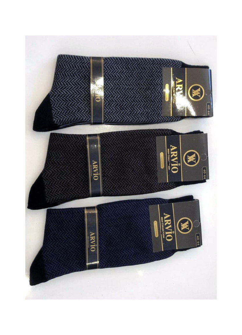 ARVIO Uz 7005A2 Cotton 12-Pair Pack Men's Socks (40-44) — Turkish textile wholesale