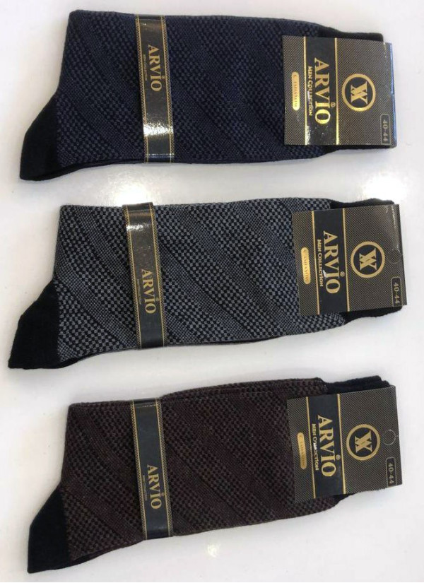 Носки Всесезонные Длинные Мужские 12 Пар/Уп. (40-44) Penye Cotton ARVIO ARVIO Uz 7005A4 — купить оптом из Турции
