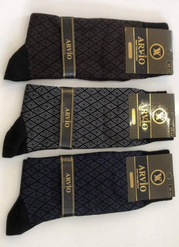 Носки Всесезонные Длинные Мужские 12 Пар/Уп. (40-44) Penye Cotton ARVIO ARVIO Uz 7005A5 — оптовая поставка из Турции