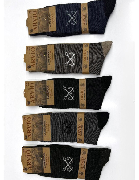 Носки Шерстяные Длинные Мужские 12 Пар/Уп. (40-44) LAMBSWOOL ARVIO ARVIO LMS 58001 — турецкий текстиль оптом