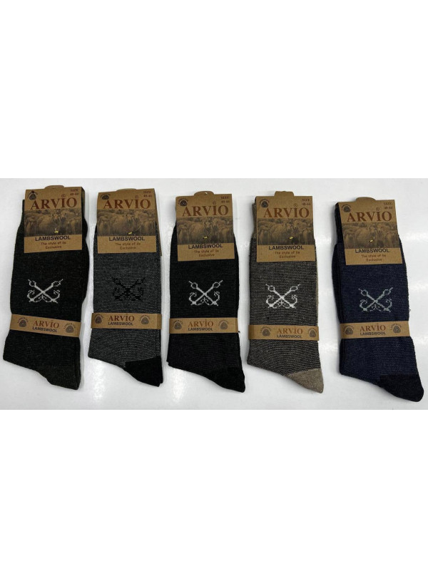 Носки Шерстяные Длинные Мужские 12 Пар/Уп. (40-44) LAMBSWOOL ARVIO ARVIO LMS 58001 — турецкий текстиль оптом 2