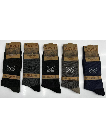 ARVIO LMS 58001 12-Pair Pack Men's Socks (40-44) — direct Turkish factory supply