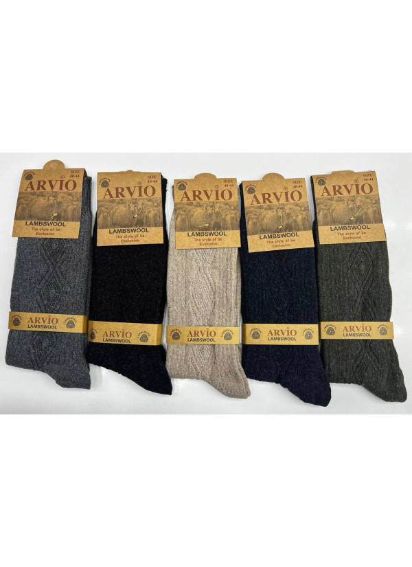 Носки Шерстяные Длинные Мужские 12 Пар/Уп. (40-44) LAMBSWOOL ARVIO ARVIO LMS 58002 — прямые поставки из Турции 2