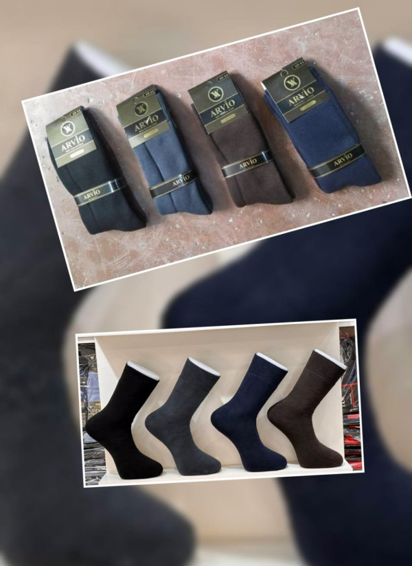 Носки Длинные Мужские 12 Пар/Уп. (40-44) Cotton ARVIO ARVIO Uz 88001 — купить оптом со Стамбула