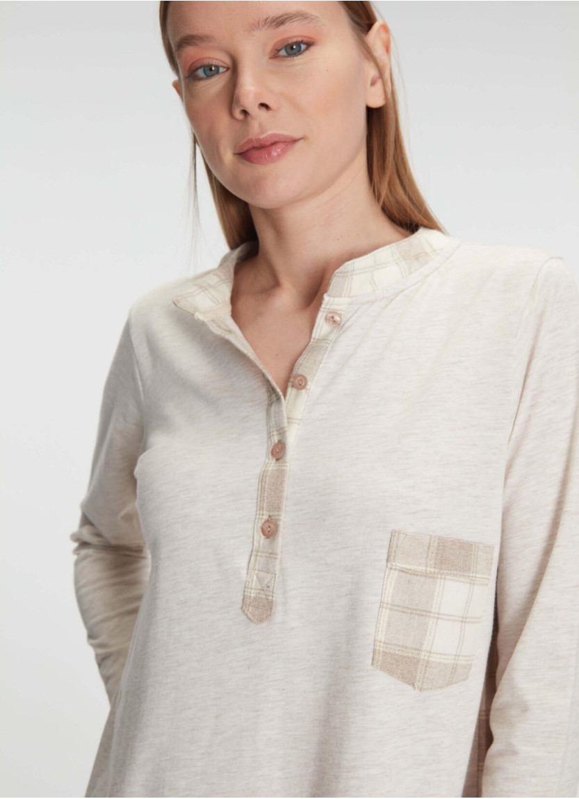 Ночная Сорочка Cotton ANIL Anil 11211 — турецкий текстиль оптом