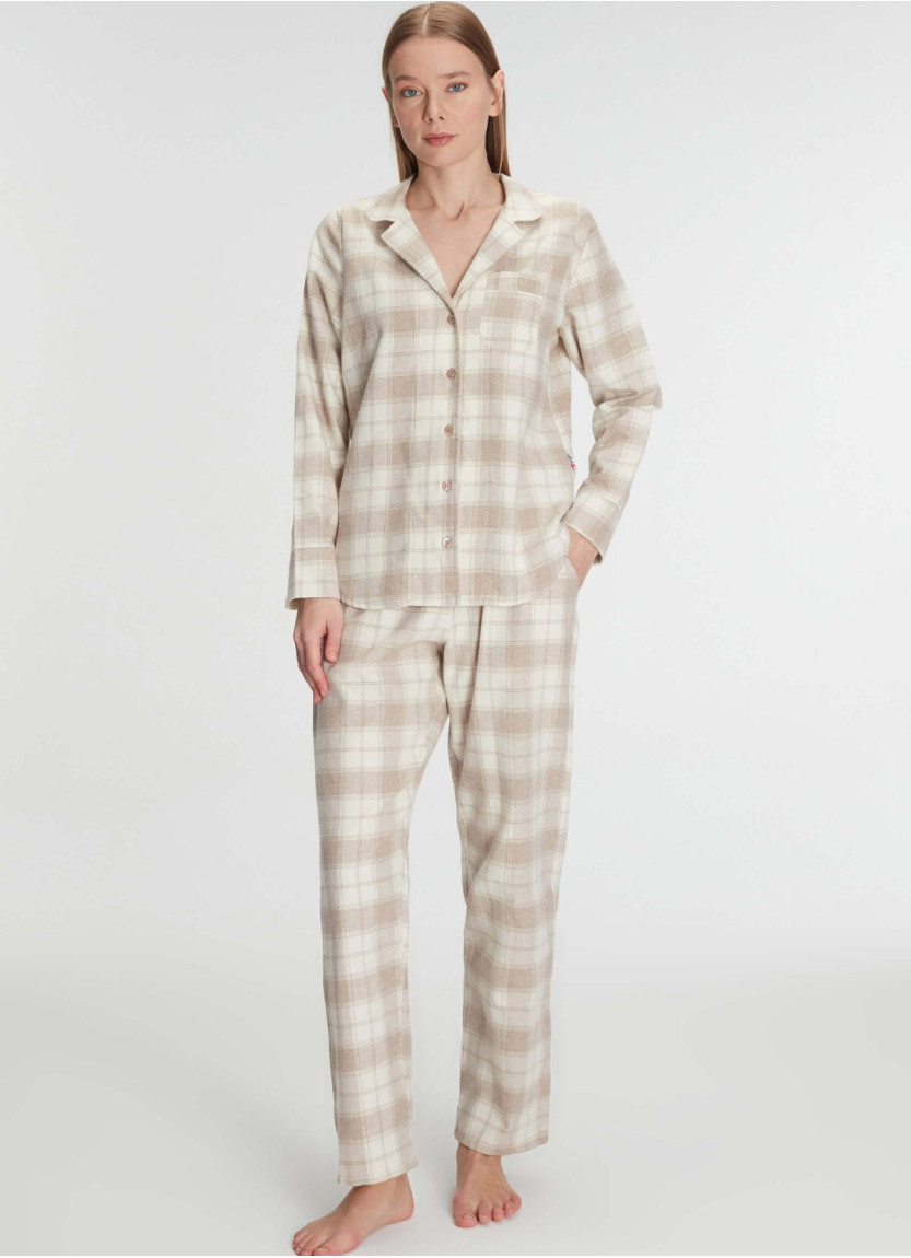 Anil 11212 Cotton Pants Homewear Set — direct Turkish factory supply