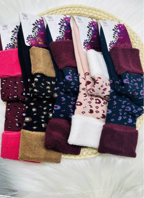 PierVio HVL 75001 Assorted 12-Pair Pack Women's Socks (36-40) — factory-direct from Turkey