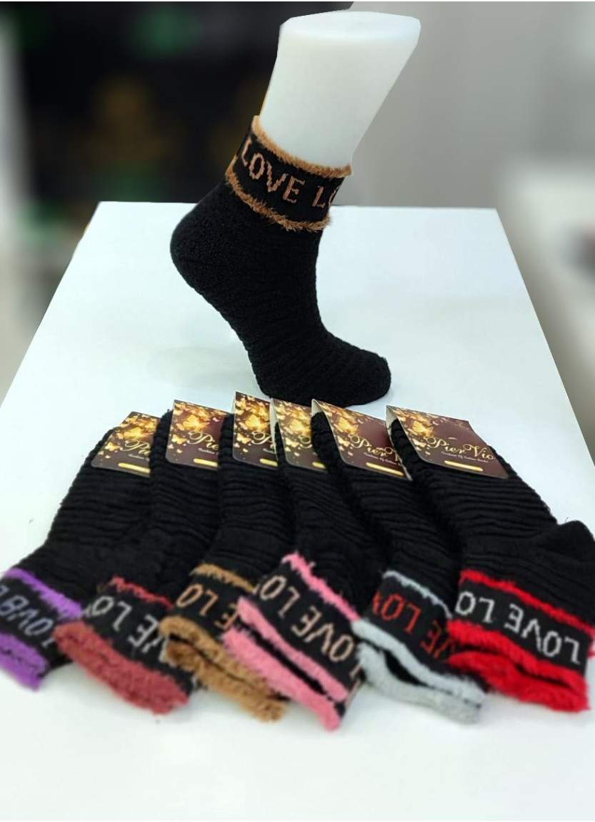 PierVio HVL 65001C Assorted 12-Pair Pack Women's Socks (36-40) — Turkey wholesale collection