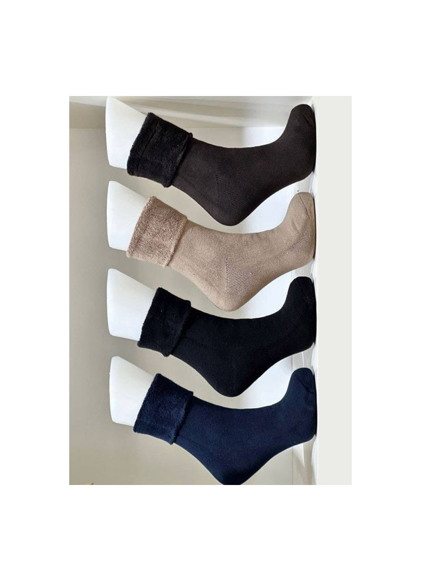 PierVio HVL 80001 Cotton Assorted 12-Pair Pack Women's Socks (36-40) — Turkish factory wholesale