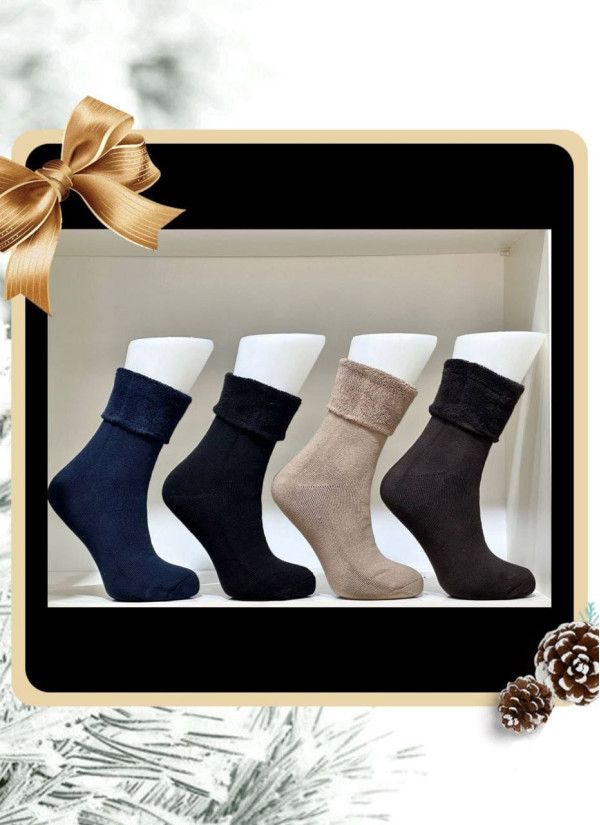 PierVio HVL 80001 Cotton Assorted 12-Pair Pack Women's Socks (36-40) — Turkish factory wholesale 2