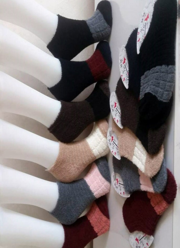 PierVio HVL 400011A6 Assorted 12-Pair Pack Women's Socks (36-40) — Turkish textile wholesale