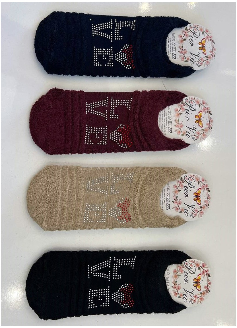 PierVio HVL 50015T1 Assorted 12-Pair Pack Women's Socks (36-40) — Turkish textile wholesale