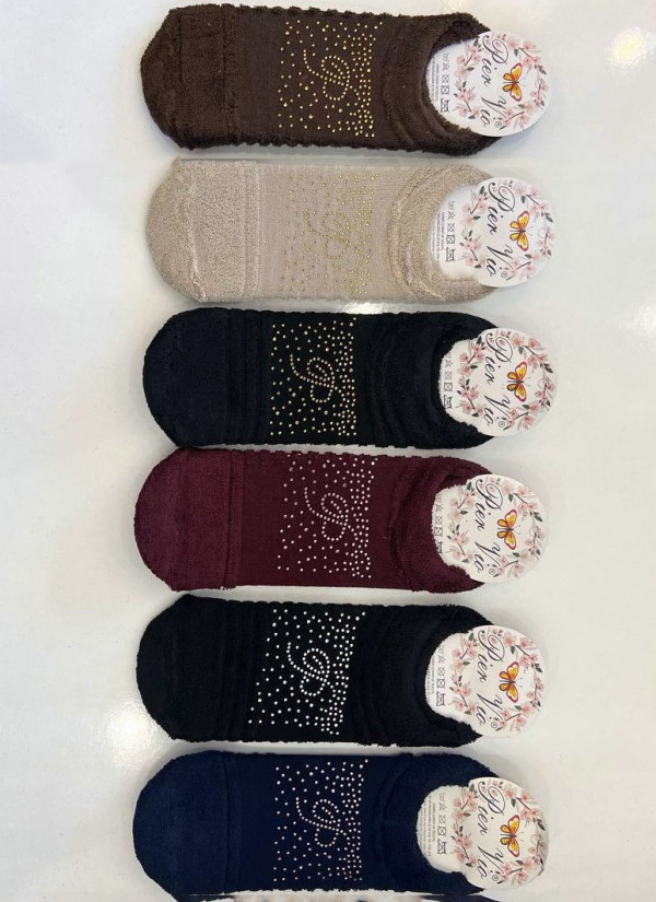 PierVio HVL 50015T2 Assorted 12-Pair Pack Women's Socks (36-40) — direct Turkish factory supply