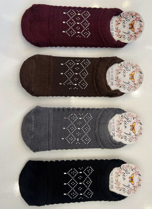 PierVio HVL 50015T4 Assorted 12-Pair Pack Women's Socks (36-40) — factory-direct from Turkey