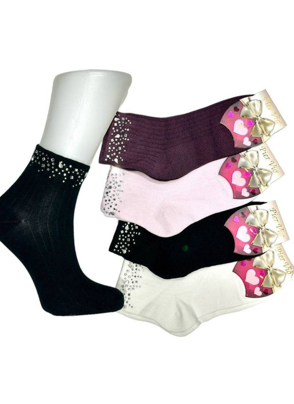 PierVio LIC 5800A10 Assorted 12-Pair Pack Women's Socks (36-40) — wholesale from Turkey