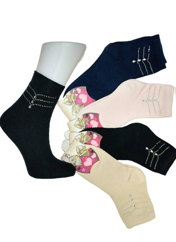 PierVio LIC 5800A11 Assorted 12-Pair Pack Women's Socks (36-40) — factory-direct from Turkey