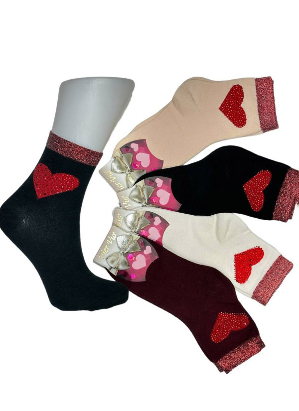 PierVio LIC 5800A12 Assorted 12-Pair Pack Women's Socks (36-40) — Turkish textile wholesale