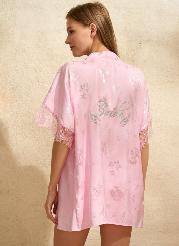 Anil 4777 STK Lace 3-Piece Robe Set — direct Turkish factory supply 2