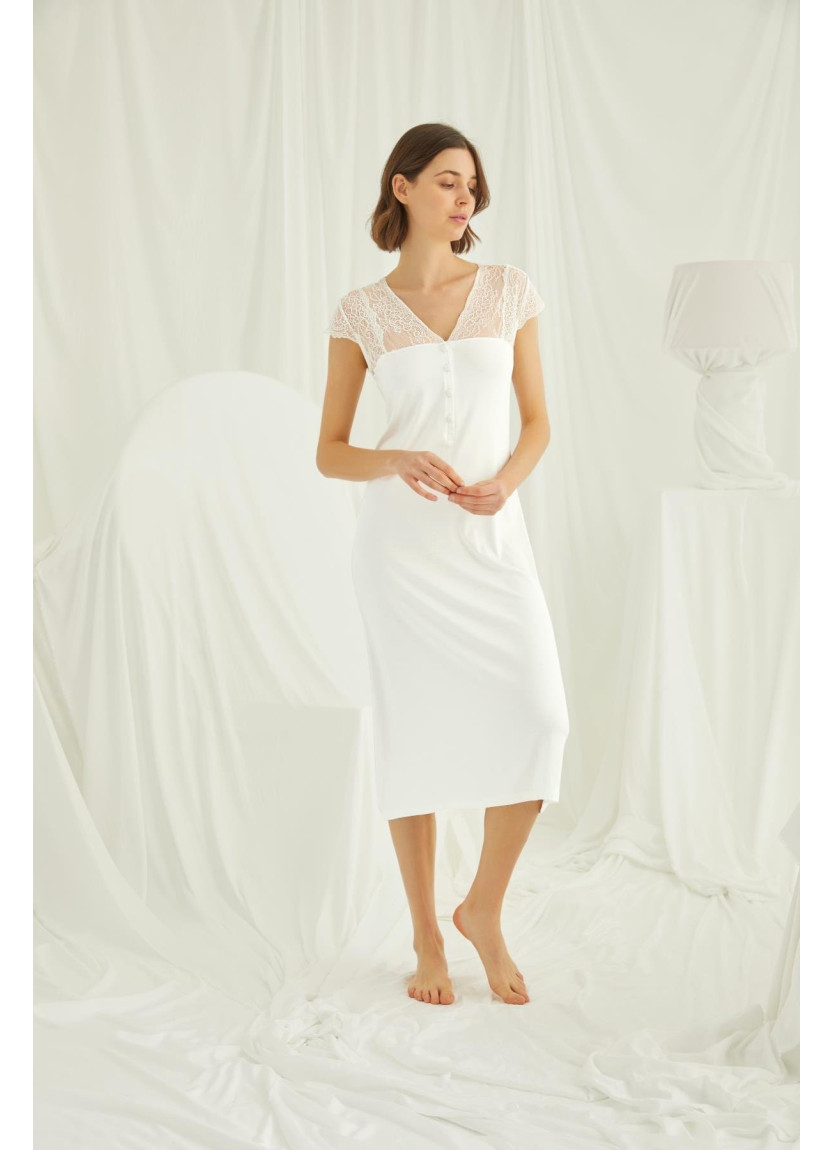 Monamise 18407 Nightdress (S+M+XL+2XL+3XL) — Turkish factory wholesale