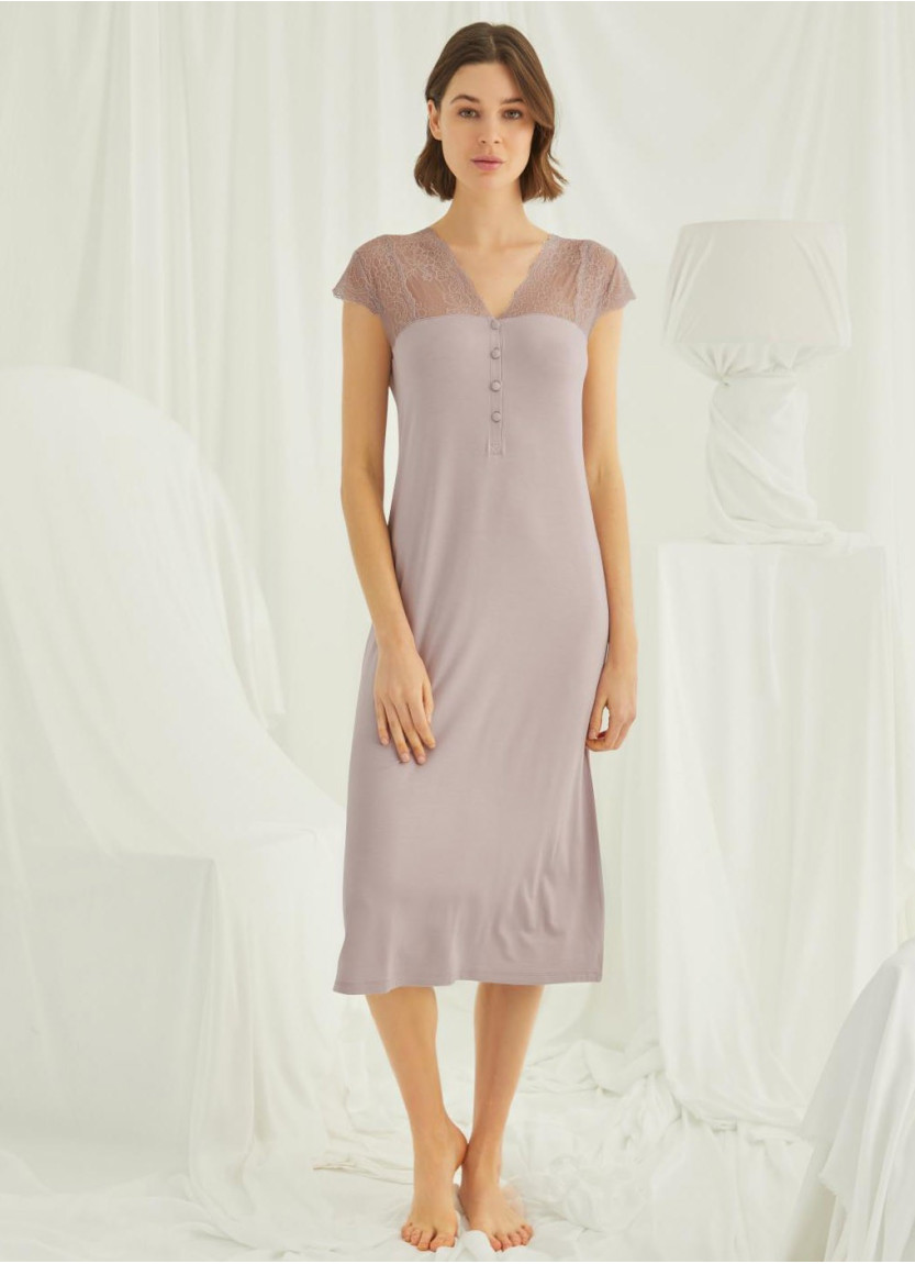 Monamise 18436 Nightdress (S+M+L+XL+2XL+3XL) — Turkish factory wholesale