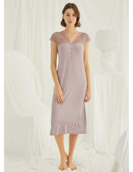 Monamise 18436 Nightdress (S+M+L+XL+2XL+3XL) — Turkish factory wholesale
