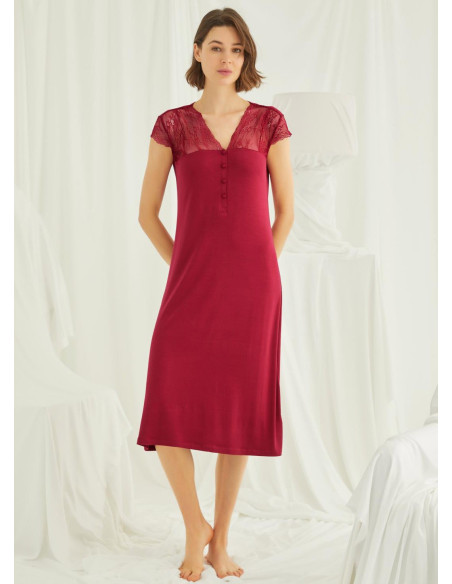 Monamise 18481 Nightdress (S+M+L+XL+2XL+3XL) — Turkish textile wholesale