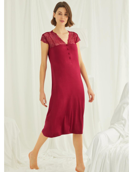 Ночная Сорочка (S+M+L+XL+2XL+3XL) MONAMISE Monamise 18481 — оптом для магазинов и бутиков