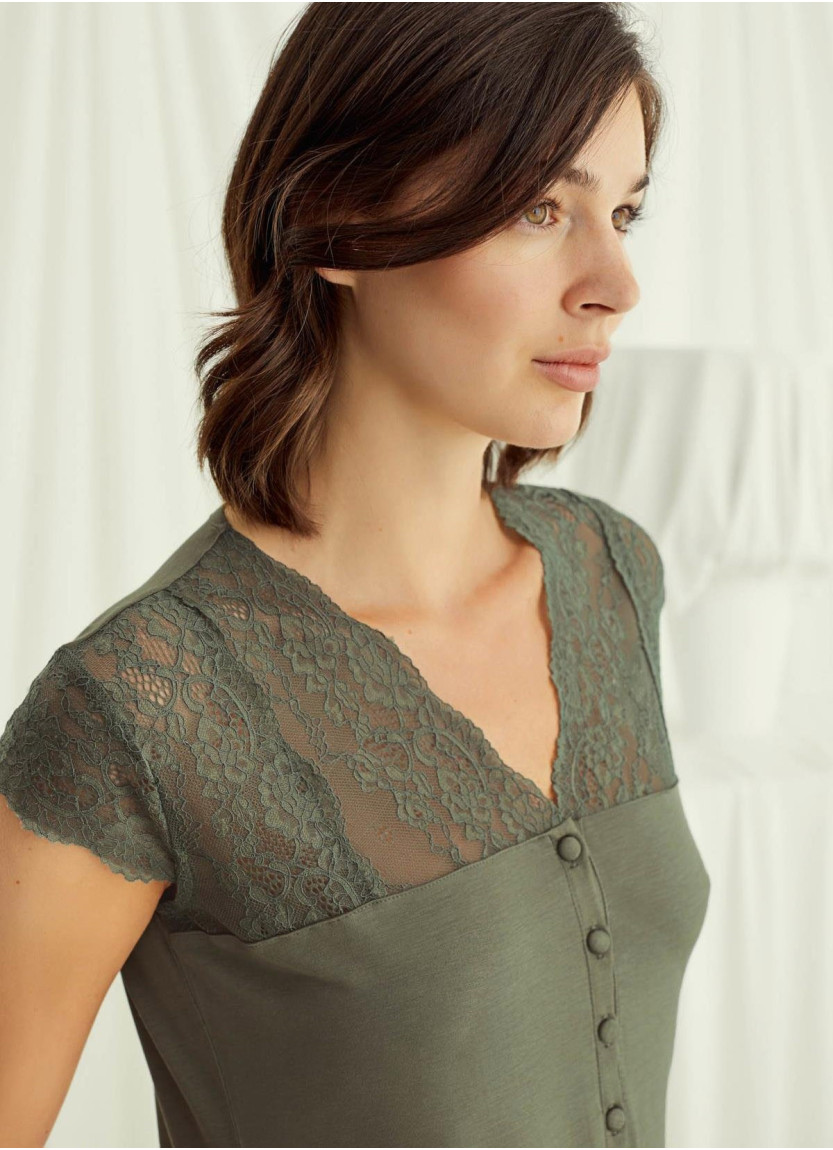 Monamise 18487 Nightdress (S+M+L+XL+2XL+3XL) — wholesale from Turkey