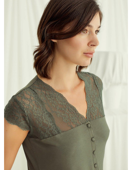 Monamise 18487 Nightdress (S+M+L+XL+2XL+3XL) — wholesale from Turkey