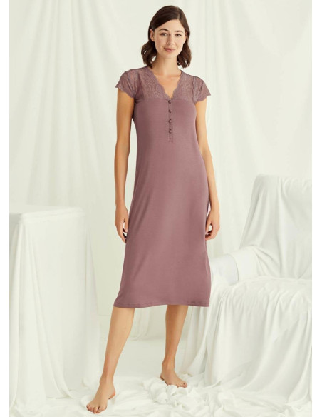 Ночная Сорочка (S+M+L+XL+2XL+3XL) MONAMISE Monamise 18511 — купить оптом из Турции