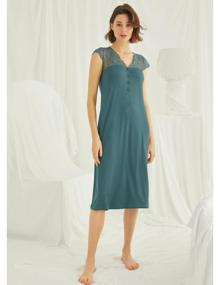 Ночная Сорочка (L+XL+2XL+3XL) MONAMISE Monamise 19304 — турецкий текстиль оптом