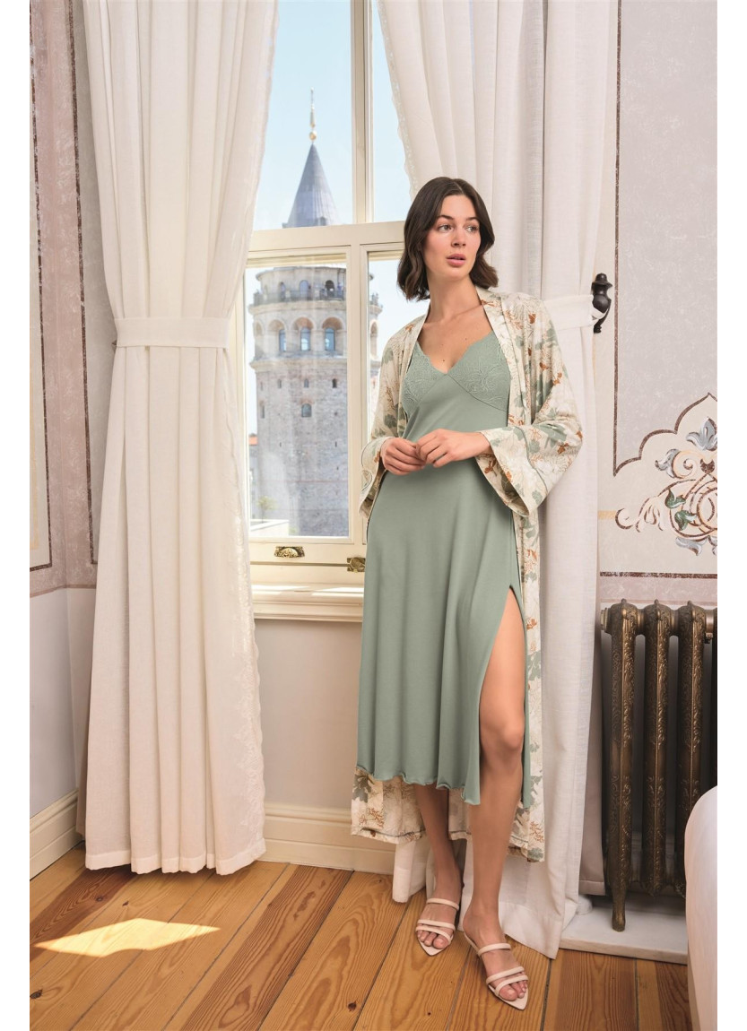 Женский Комплект с Халатом 2-КА (S+M+L+XL) MONAMISE Monamise 24161 — купить оптом из Турции