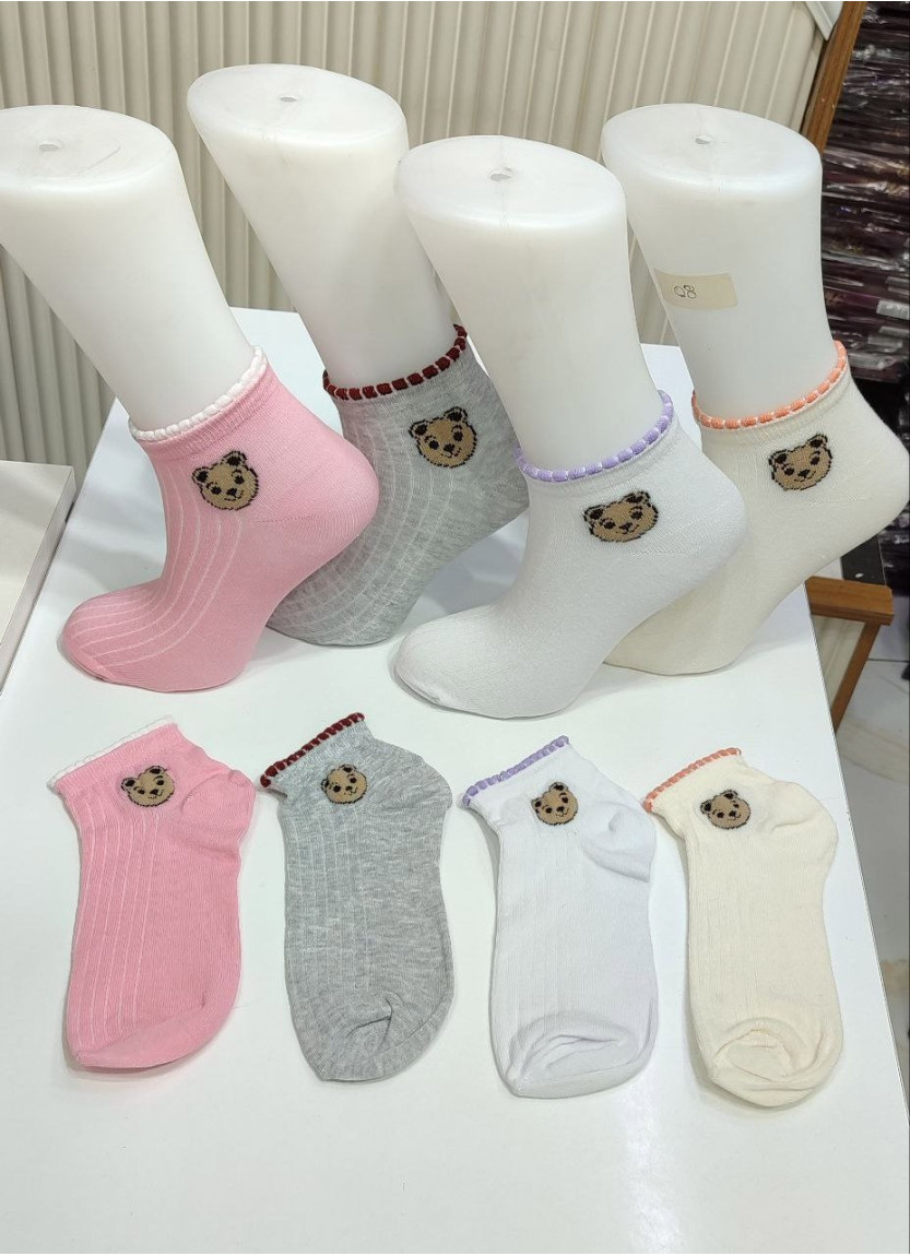 Носки Женские Cotton 12 Пар/Уп. (35-40) (Ассорти) Pier Vio PierVio COT 4500A1 — купить оптом из Турции