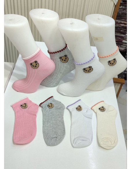 Носки Женские Cotton 12 Пар/Уп. (35-40) (Ассорти) Pier Vio PierVio COT 4500A1 — купить оптом из Турции