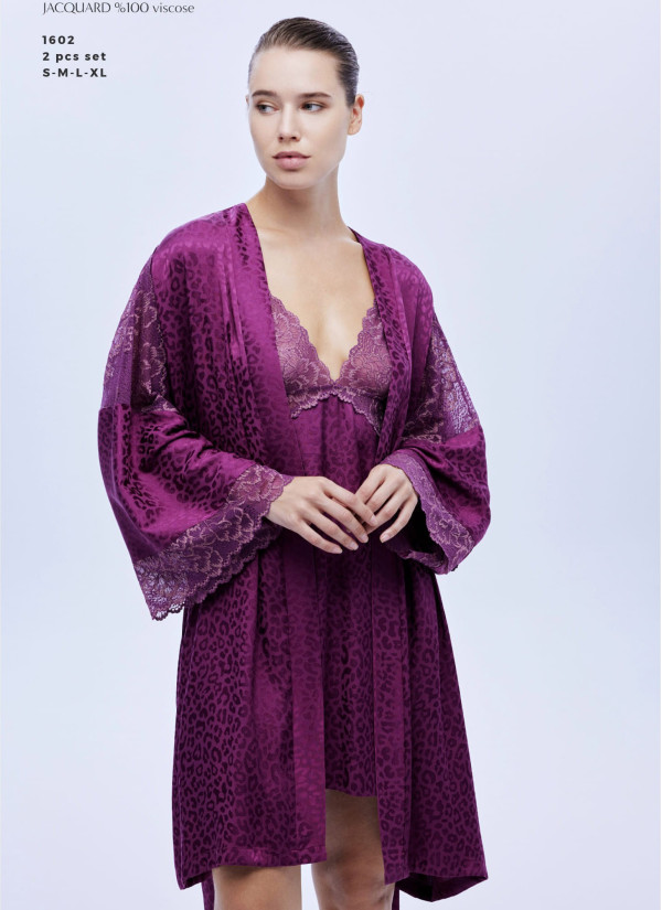 Bonjour Madame 1602 Viscose Nightdress — Turkish factory wholesale 2