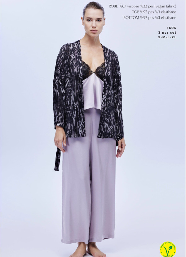 Bonjour Madame 1605 Velour Pants Homewear Set — wholesale from Turkey