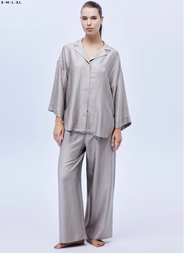 Bonjour Madame 1608 Viscose Pants Homewear Set — direct Turkish factory supply 2