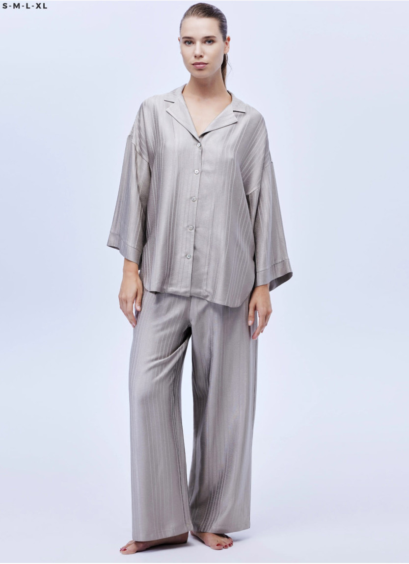 Bonjour Madame 1608 Viscose Pants Homewear Set — wholesale from Turkey