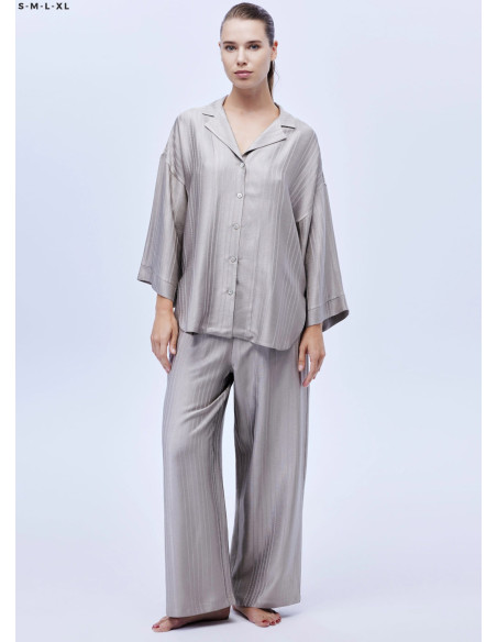 Bonjour Madame 1608 Viscose Pants Homewear Set — wholesale from Turkey