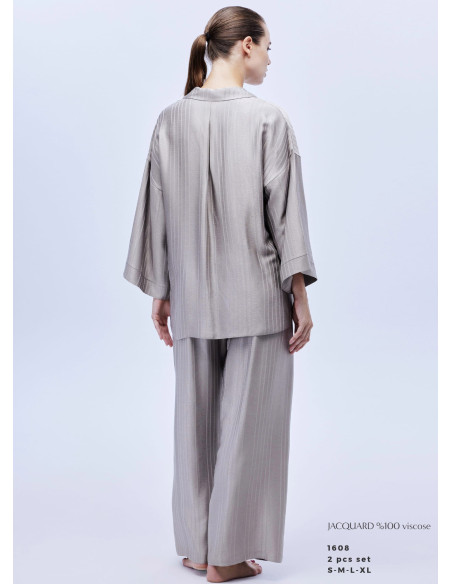 Bonjour Madame 1608 Viscose Pants Homewear Set — factory-direct from Turkey