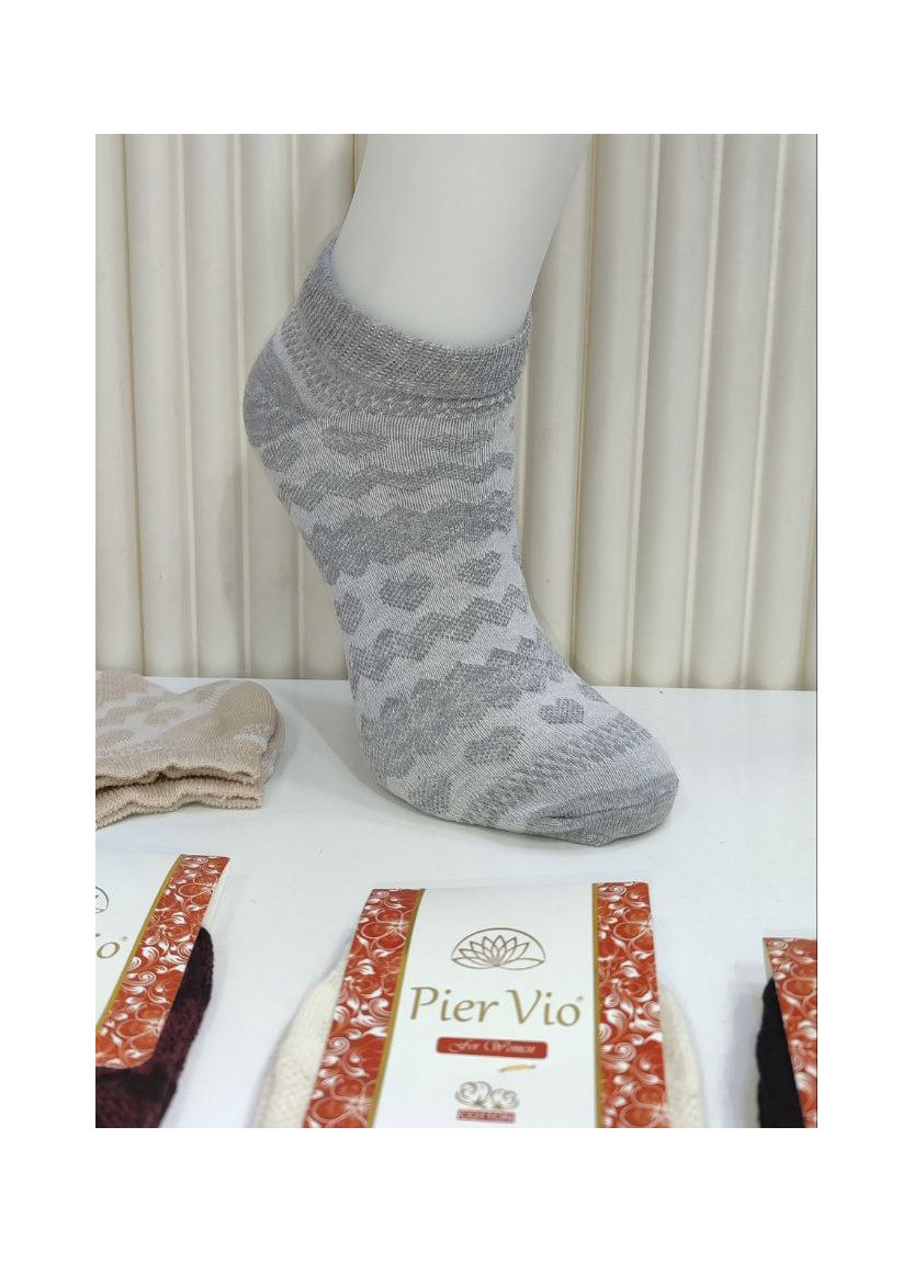 Носки Женские Cotton 12 Пар/Уп. (35-40) (Ассорти) Pier Vio PierVio COT 50001 — турецкий текстиль оптом