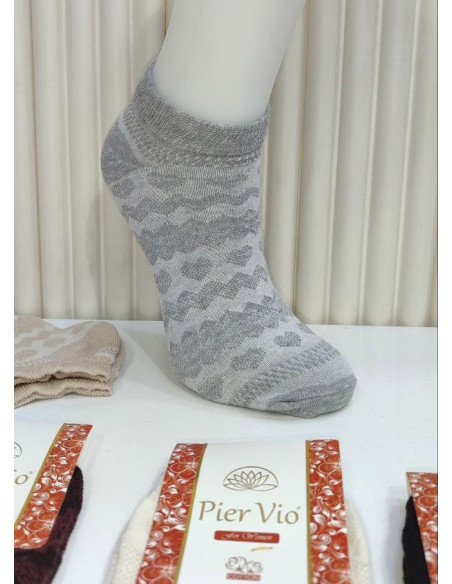 Носки Женские Cotton 12 Пар/Уп. (35-40) (Ассорти) Pier Vio PierVio COT 50001 — турецкий текстиль оптом