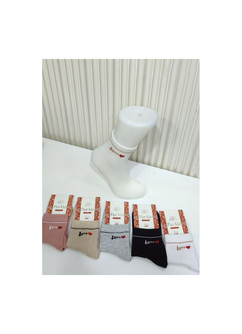 Носки Женские Cotton 12 Пар/Уп. (36-40) (Ассорти) Pier Vio PierVio COT 50004 — прямые поставки из Турции