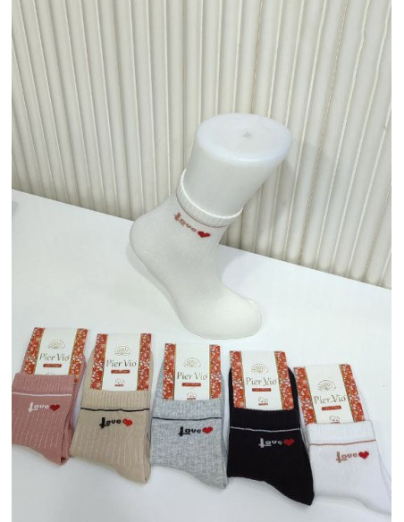 Носки Женские Cotton 12 Пар/Уп. (36-40) (Ассорти) Pier Vio PierVio COT 50004 — прямые поставки из Турции